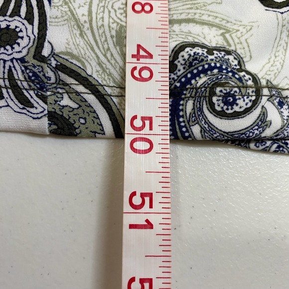 Chicos Maxi Dress Womens Size 2/L Fresh Paisley Boatneck Grape Leaf Stretch - Picture 16 of 16